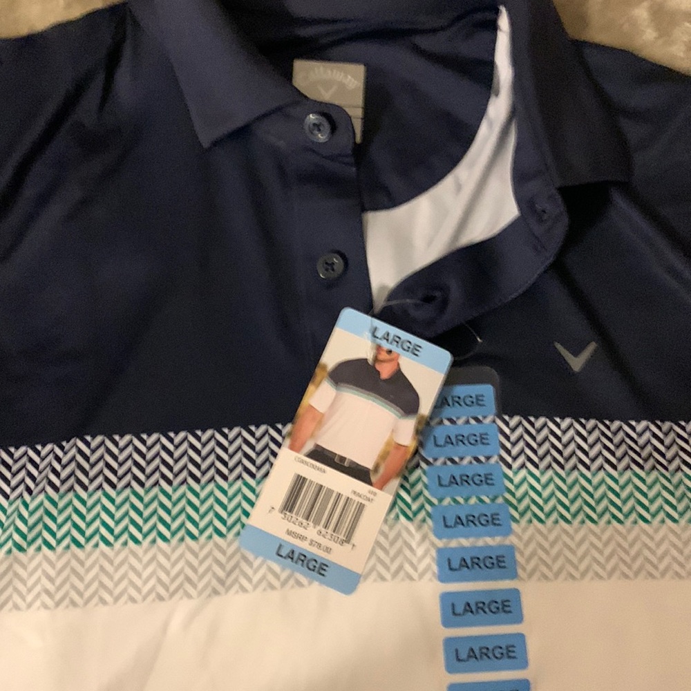 Callaway Performance Golf Polo Men’s L Navy Blue